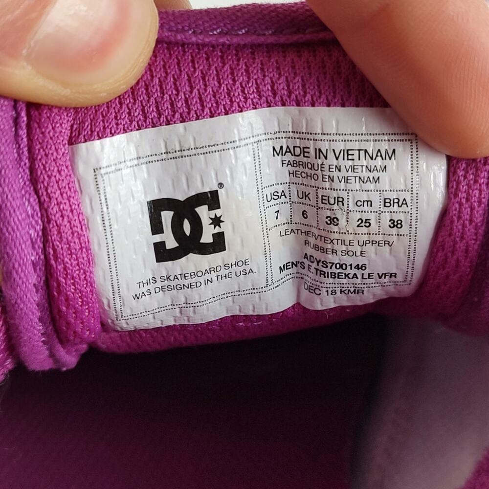 DC E.Tribeka LE retro streetwear skater sneakers mens 7 / womens 8.5 - Picture 7 of 8